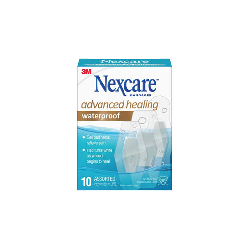 Nexcare Advanced Healing Hydrocolloid Bandages - 10 Count product packaging