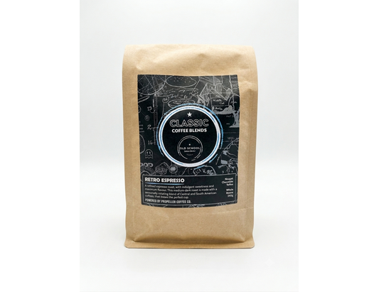 Old School Retro Espresso | Classic Rich Espresso Coffee Blend