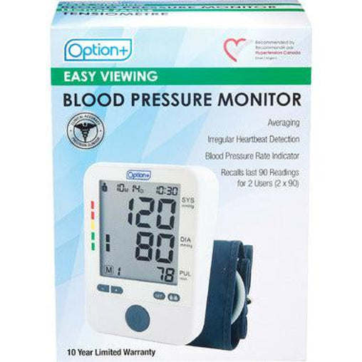 Option+ Easy Viewing Blood Pressure Monitor