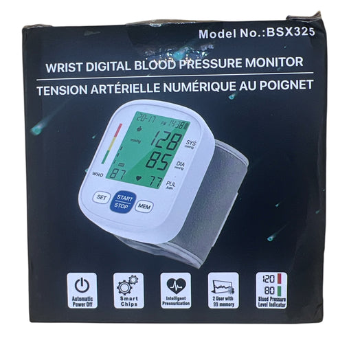 Wrist Digital Blood Pressure Monitor with Digital Display & Intelligent Pressurization, 1 ct