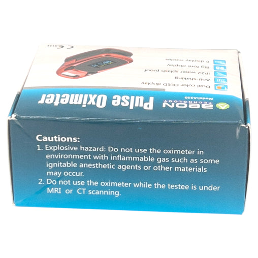 AEON Pulse Oximeter A320 with Dual-Color OLED Display