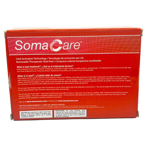 Soma Care Renewable Therapeutic Heat Pack – 6 Piece Sport Pack (1 Sport, 4 Pocket, 1 Lower Back)