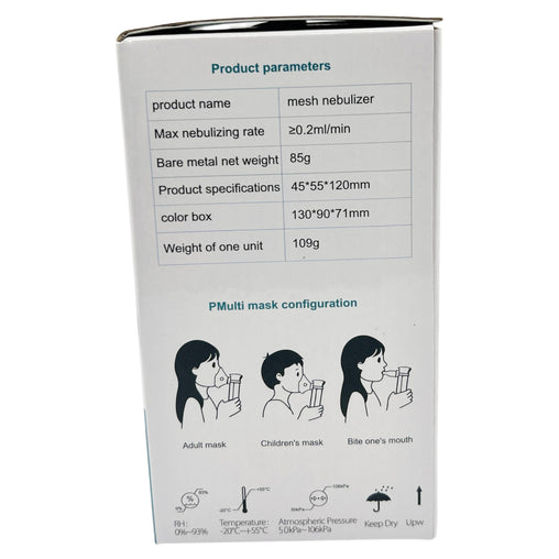 Portable Mesh Nebulizer with Adult & Child Masks