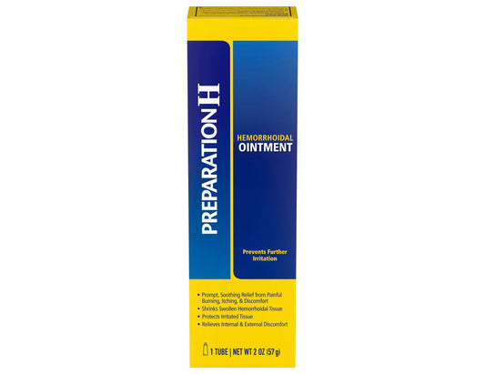 Preparation H Multi-Symptom Hemorrhoid Relief Ointment 57 g current packaging
