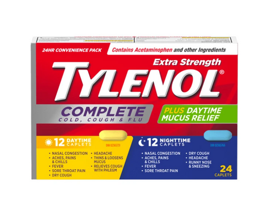 TYLENOL COUGH/COLD/FLU XST DAY/NIGHT 24caplets
