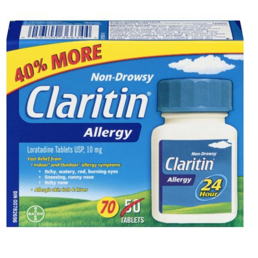 Claritin 24 Hour Allergy Relief Non-Drowsy - 70 Tablets