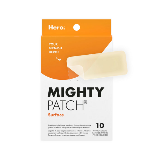 Hero Cosmetics Mighty Patch Surface – Large, Suitable for Sensitive Skin, 10 Count