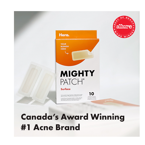 Hero Cosmetics Mighty Patch Surface – Large, Suitable for Sensitive Skin, 10 Count