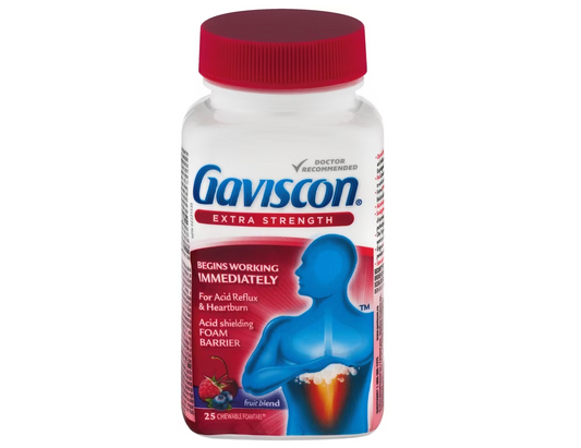 Gaviscon Extra Strength 25 Chewable Tablets