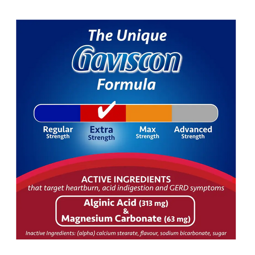 Gaviscon Extra Strength 25 Chewable Tablets