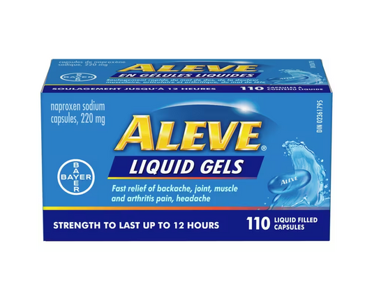 Aleve  Pain Relief Liquid Gels - 110 capsules