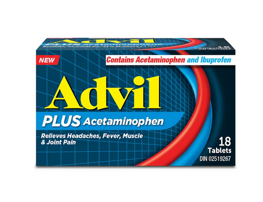 Advil Plus Acetaminophen - 18 Tablets