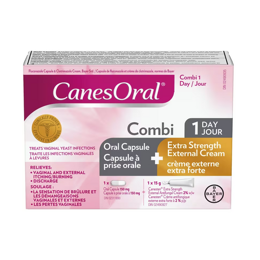 Canesoral Combi 1-Day Yeast Infection Treatment Kit