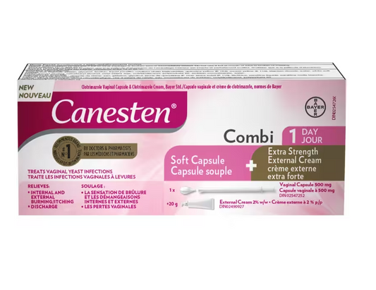 Canesten Combi 1 Day Yeast Infection Treatment Kit