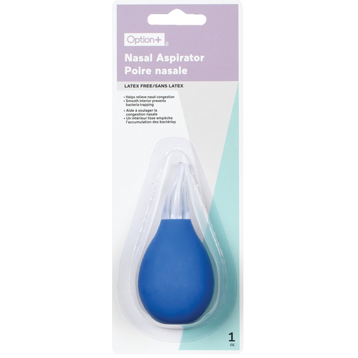 Option+ Baby Nasal Aspirator, Soft Tip Mucus Remover - 1 Count