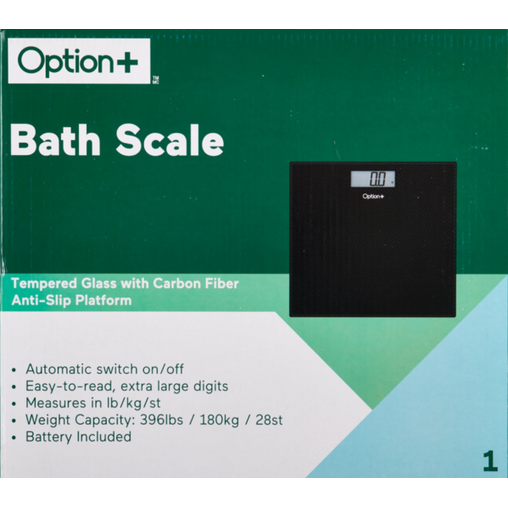 Option+ Digital Bathroom Scale - 1 Count