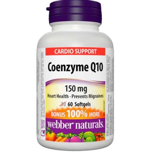 Webber Naturals Coenzyme Q10 150 mg  - 100 Softgels