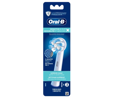 Oral-B Sensitive & Gum X-Filament Replacement Electric Toothbrush Heads -  3 Pack
