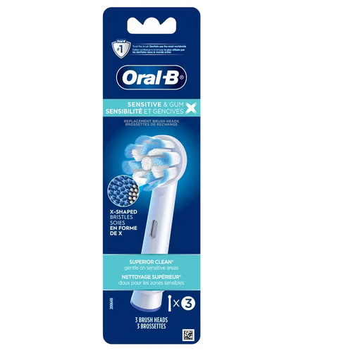 Oral-B Sensitive & Gum X-Filament Replacement Electric Toothbrush Heads -  3 Pack
