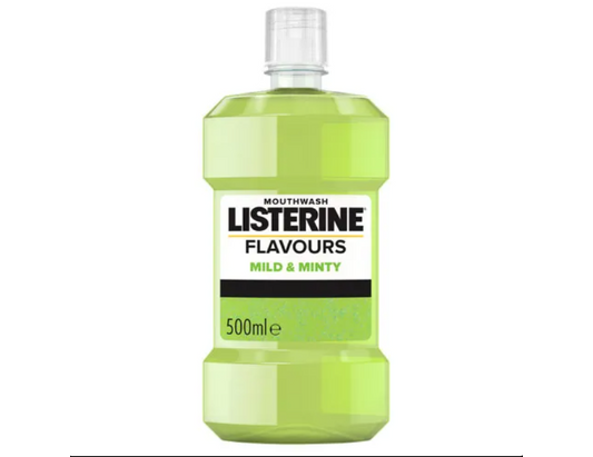 Listerine Flavours Mild & Minty Mouthwash - 500 mL