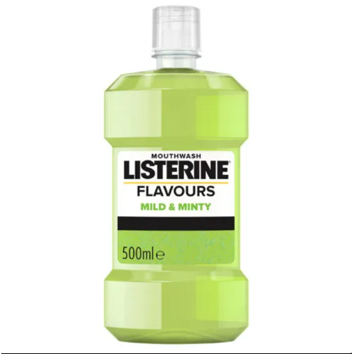 Listerine Flavours Mild & Minty Mouthwash - 500 mL