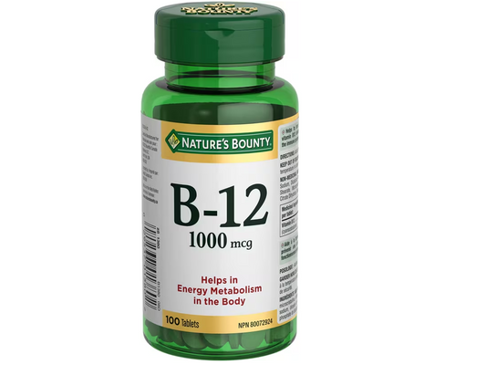 Nature's Bounty B-12 1000 mcg - 100 Tablets