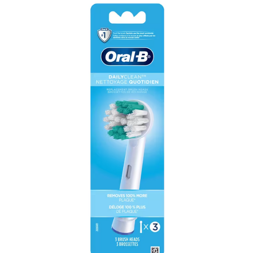 Oral-B Daily Clean Electric Toothbrush Replacement Brush Heads - 3 Heads