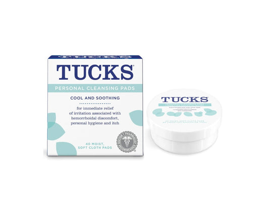 Tucks Cooling Hemorrhoid Cleansing Pads 40 count current packaging