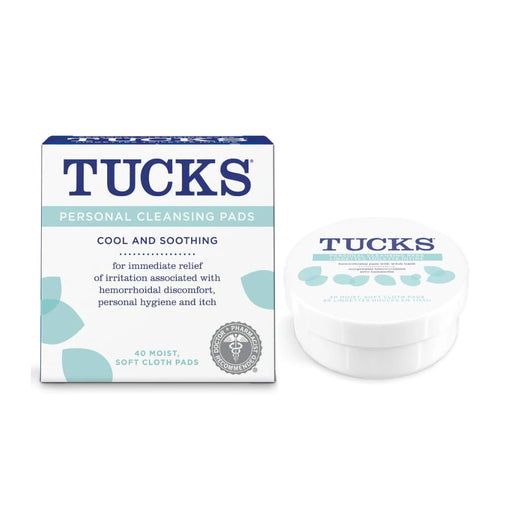Tucks Cooling Hemorrhoid Cleansing Pads 40 count current packaging