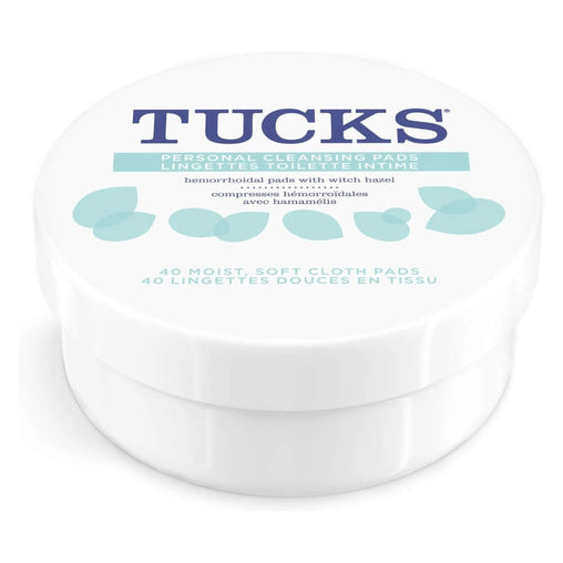Tucks witch hazel cooling pads package and open tub