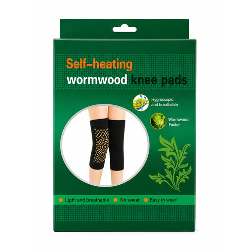 Self-Heating Wormwood Knee Pads for Warmth & Support