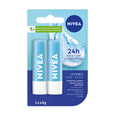 Nivea Hydro Care Lip Balm – 2 × 4.8 g