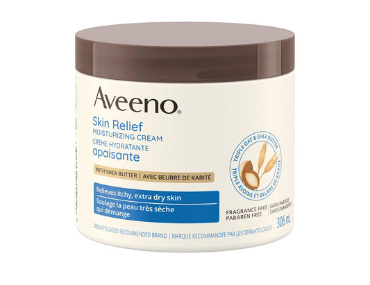 Aveeno Skin Relief Moisturizing Cream, Fragrance-Free - 306 mL product packaging