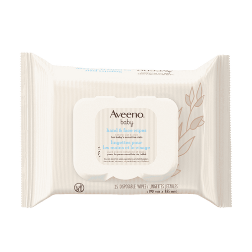 Aveeno Baby Hand & Face Wipes (25 ct)