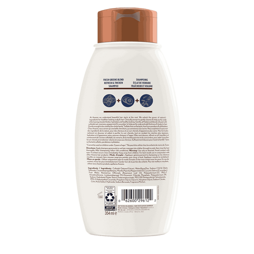 Aveeno Refresh & Thicken Shampoo, Fresh Greens Blend – 354 mL