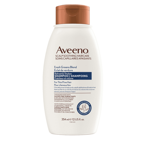 Aveeno Refresh & Thicken Shampoo, Fresh Greens Blend – 354 mL
