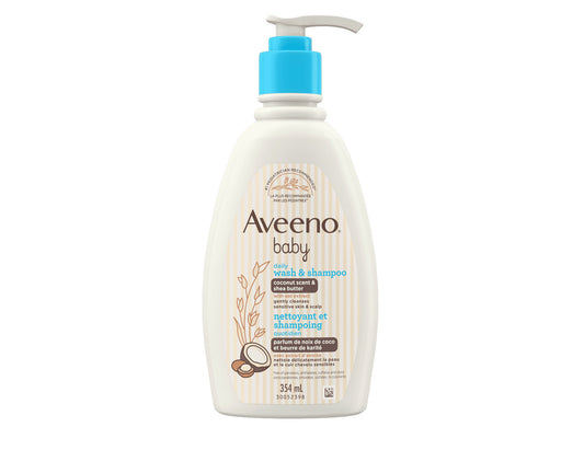 Aveeno Baby Wash & Shampoo with Coconut Scent - 354 mL