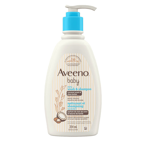 Aveeno Baby Wash & Shampoo with Coconut Scent - 354 mL
