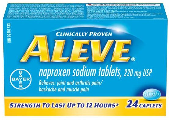 Aleve 220 mg – 24 Caplets – Symington Pharmacy