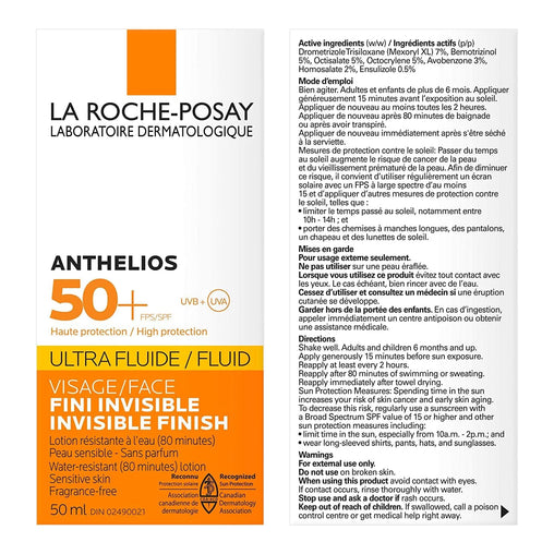 La Roche-Posay Anthelios UVMune 400 Invisible Fluid SPF 50+, – 50 mL