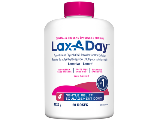 Lax-A-Day Polyethylene Glycol 3350 Powder 1020 g – 60 Doses