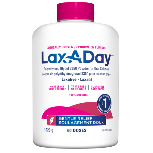 Lax-A-Day Polyethylene Glycol 3350 Powder 1020 g – 60 Doses
