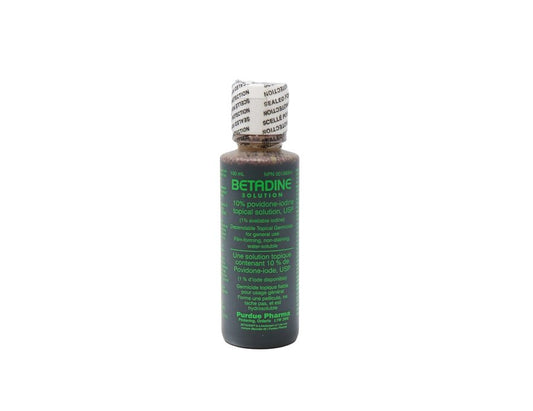 Betadine Solution 10% Povidone-Iodine, 100 mL