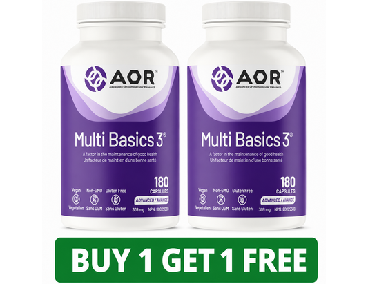 AOR Multi Basics 3 - 180 Capsules (2-Pack, Total: 360 Capsules)