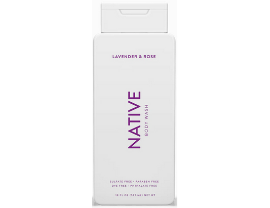 Native Body Wash, Lavender & Rose, 532 mL