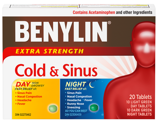 Benylin Cold & Sinus Extra Strength Day/Night 20 Tablets
