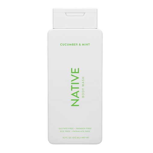 Native Body Wash, Cucumber & Mint, 532 mL