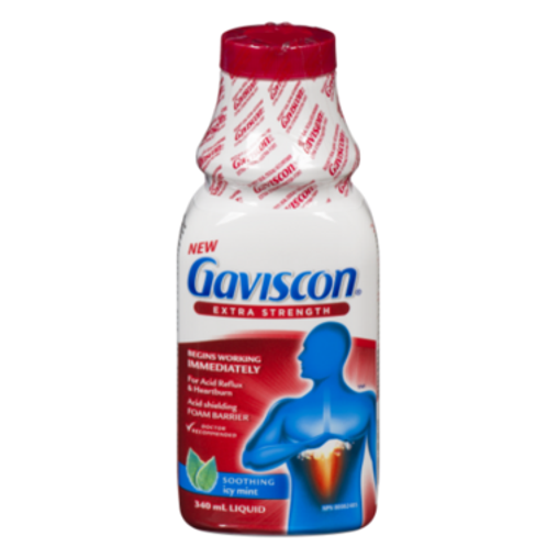 Gaviscon Extra Strength Soothing Liquid Icy Mint, 340 mL