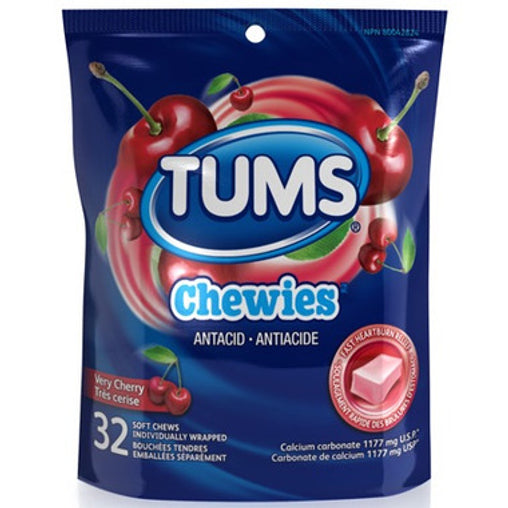 Tums Chewy Bites Very Cherry, 32 Chews