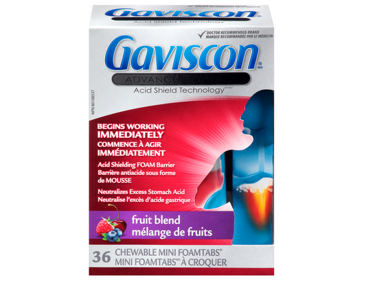 Gaviscon Advanced Chewable Mini FoamTabs Fruit Blend - 36 ct
